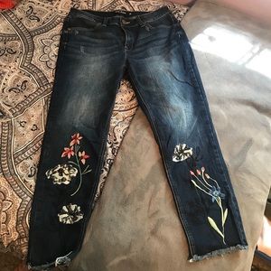 Floral Embroidered MAX Jeans